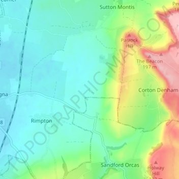 Woodhouse topographic map, elevation, terrain