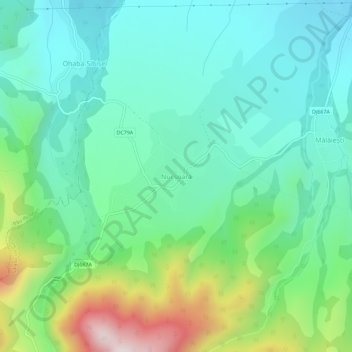 Nucșoara topographic map, elevation, terrain