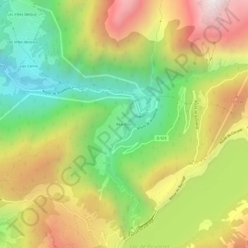 Beaubois topographic map, elevation, terrain