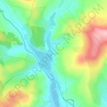 Mărtinești topographic map, elevation, terrain