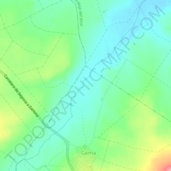 La Corralina topographic map, elevation, terrain