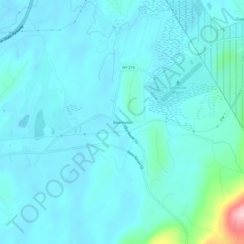 Stormville topographic map, elevation, terrain