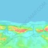Guanabo topographic map, elevation, terrain