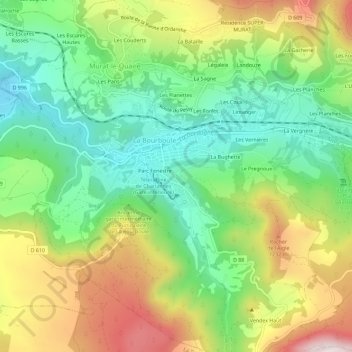 Fenestre topographic map, elevation, terrain