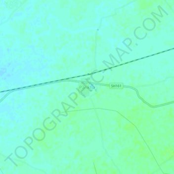 Parikha topographic map, elevation, terrain