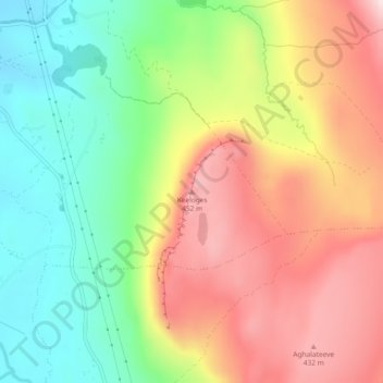 Keeloges topographic map, elevation, terrain