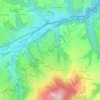 Vaugelas topographic map, elevation, terrain