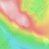 Mount Mawson topographic map, elevation, terrain
