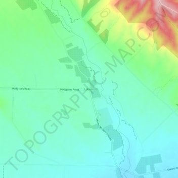 Loburn topographic map, elevation, terrain