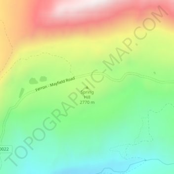 Spring Hill topographic map, elevation, terrain