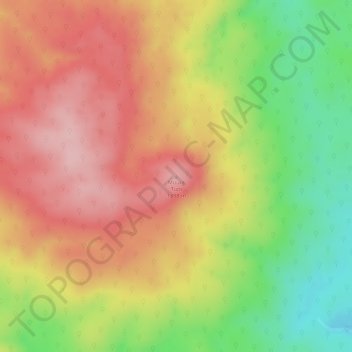 Mount Tupi topographic map, elevation, terrain