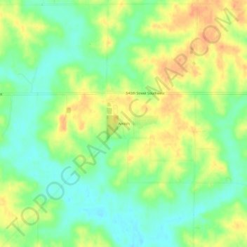 Amish topographic map, elevation, terrain