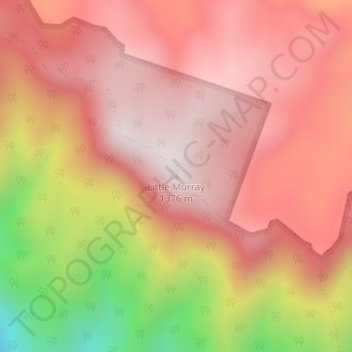 Little Murray topographic map, elevation, terrain