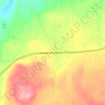 Watton topographic map, elevation, terrain