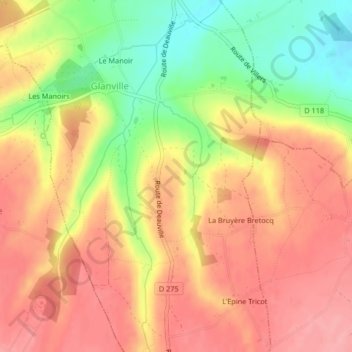 Villa Sayer topographic map, elevation, terrain