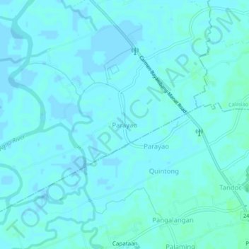 Parayao topographic map, elevation, terrain