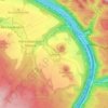 Schöna topographic map, elevation, terrain