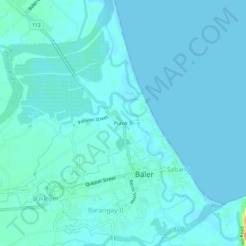 Purok 3 topographic map, elevation, terrain