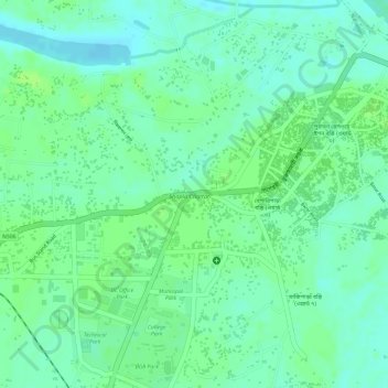 Shapla Chattar topographic map, elevation, terrain