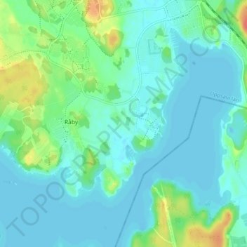Frösunda topographic map, elevation, terrain