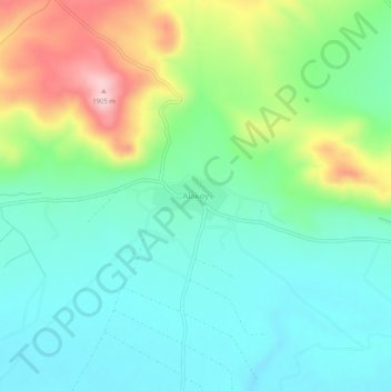 Alaköy topographic map, elevation, terrain