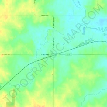 Austinville topographic map, elevation, terrain
