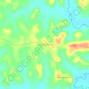 Bekkesodluru topographic map, elevation, terrain