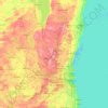 Washington topographic map, elevation, terrain