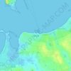 Havnsø topographic map, elevation, terrain
