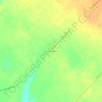 Coronel Falcón topographic map, elevation, terrain