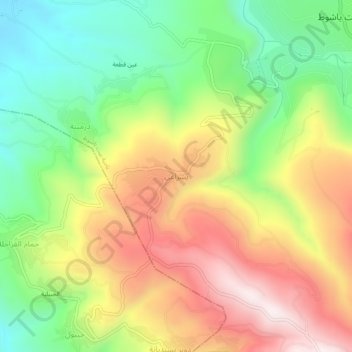 Beshraghi topographic map, elevation, terrain
