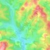 Les Chaux topographic map, elevation, terrain