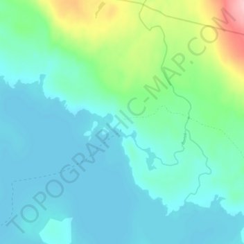 Vuonatjviken topographic map, elevation, terrain