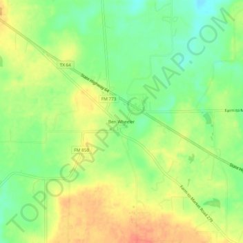 Ben Wheeler topographic map, elevation, terrain