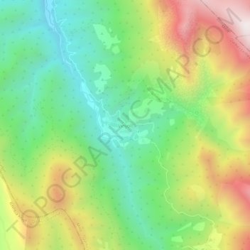 Vinjoll topographic map, elevation, terrain