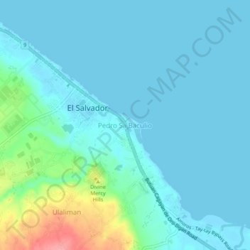 Pedro Sa Baculio topographic map, elevation, terrain