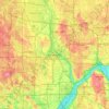 Minneapolis topographic map, elevation, terrain