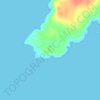 Danger Point Lighthouse topographic map, elevation, terrain
