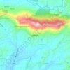 Bhaktapur topographic map, elevation, terrain