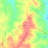 Baux Mountain topographic map, elevation, terrain