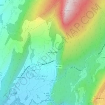 Bande Village topographic map, elevation, terrain
