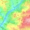 puy de la Cahville topographic map, elevation, terrain