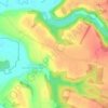 Saint-Christophe topographic map, elevation, terrain