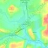 Avebury topographic map, elevation, terrain
