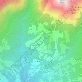 Staol topographic map, elevation, terrain