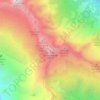 Cima del Calvo centrale topographic map, elevation, terrain