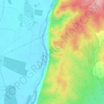 Butarrón topographic map, elevation, terrain