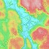 Øyslebø topographic map, elevation, terrain
