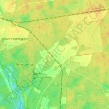 Kohlenbissen topographic map, elevation, terrain