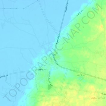 أبشواى topographic map, elevation, terrain